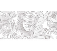 Декоративная плитка Alma Ceramica DWU09BNT007 Bonita 50x24.9 серая глазурованная матовая флористика