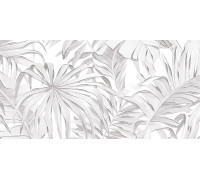 Декоративная плитка Alma Ceramica DWU09BNT017 Bonita 50x24.9 серая глазурованная матовая флористика