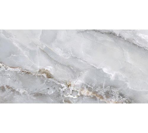 Керамогранит Alma Ceramica GFA114ORD07L Orlando 114x57 серый лаппатированный под оникс