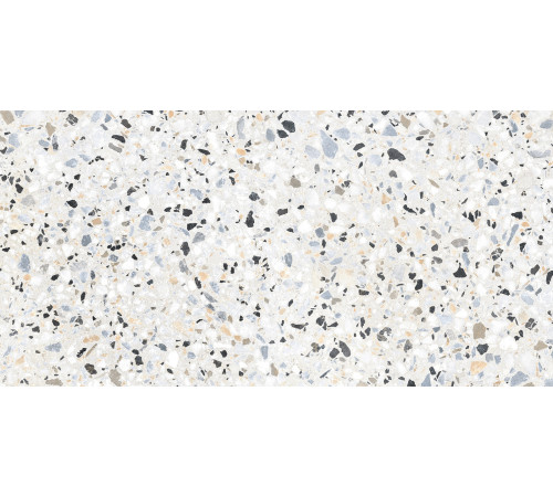 Керамогранит Alma Ceramica GFA114TRZ07L Terrazzo 114x57 белый лаппатированный под камень