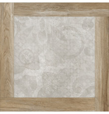 Керамогранит Alma Ceramica GFU04RIC74R Ricci 60x60 бежевый / коричневый / серый сахарный под дерево / бетон / цемент c узорами