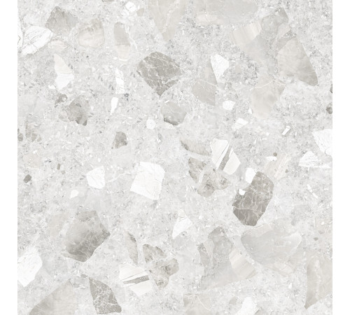 Керамогранит Alma Ceramica GFU04STE07R Steel rock 60x60 белый сахарный под терраццо