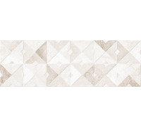 Настенная плитка Alma Ceramica TWA11MAS014 Mars 60x20 белая / бежевая матовая под геометрию