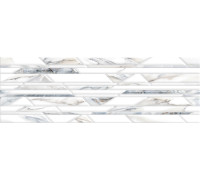 Настенная плитка Alma Ceramica TWA11NAT614 Nativa 60x20 белая глянцевая под мрамор