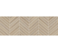 Настенная плитка Alma Ceramica TWA11TOK414 Tokio 200x600 бежевая глянцевая под дерево с орнаментом
