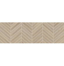 Настенная плитка Alma Ceramica TWA11TOK414 Tokio 200x600 бежевая глянцевая под дерево с орнаментом