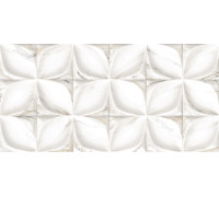 Настенная плитка Alma Ceramica TWU09LAR014 Laura 50x24.9 белая глянцевая рельефная под мозаику