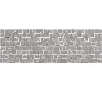 Настенная плитка Alma Ceramica TWU12LRT27R Laurent 74x24.6 серая матовая рельефная под мозаику