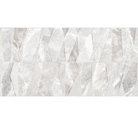 Настенная плитка Alma Ceramica TWU2550PRS27 Persey 24.9x50 серая матовая / рельефная под камень / мозаику