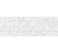 Настенная плитка Alma Ceramica TWU3090AMT27R Amarant 30x90 белая / серая матовая с орнаментом