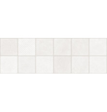 Настенная плитка Alma Ceramica TWU3090CUB07R Cube 30x90 белая матовая под мозаику / пэчворк