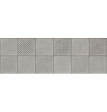 Настенная плитка Alma Ceramica TWU3090CUB70R Cube 30x90 серая матовая под мозаику / пэчворк