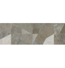 Настенная плитка Alma Ceramica TWU3090LAN74R Land 30x90 серая матовая под камень / геометрия