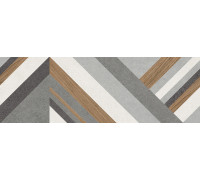 Настенная плитка Alma Ceramica TWU3090STO74R Stereo 30x90 микс матовая под бетон / под дерево / геометрия