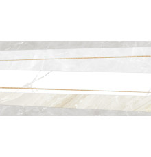 Декор Altacera DW9BAO09 Bayron Gold 50x25 белый / серый глянцевый под камень / полосы