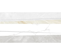 Декор Altacera DW9BAO55 Bayron 50x25 белый / серый глянцевый под камень / полосы