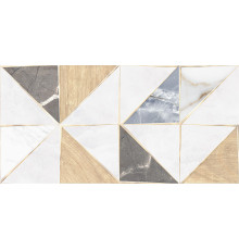 Настенная плитка Altacera WT9TRI55 Triangle Mix 50x24.9 микс глянцевая под геометрию / дерево / камень