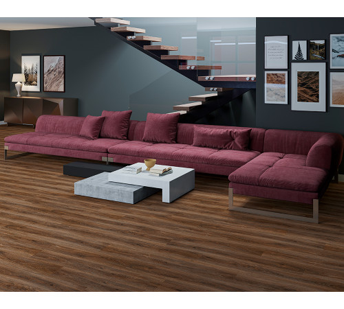 SPC Alta Step Perfecto 0,3/34 4U micro (1218 х 180 х 5 мм) с подложкой 8807 Дуб коричневый (2,631 кв м)