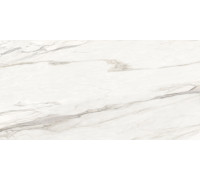 Керамогранит Delacora 60120CMN01 Calacatta Monsoon Sugar 60x120 белый лаппатированный под мрамор