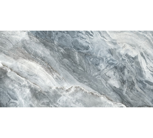 Керамогранит Delacora D12056M Waterfall Blue 60x120 серо-голубой матовый под камень / мрамор