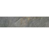 Керамогранит Delacora GP2090SNN25L Santorini Graphite 20x90 графит лаппатированный / рельефный под камень