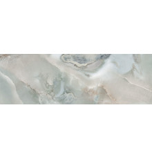 Настенная плитка Delacora WT93BAV03 Bavaro Azul 30x90 бирюзовая / серая глянцевая под оникс