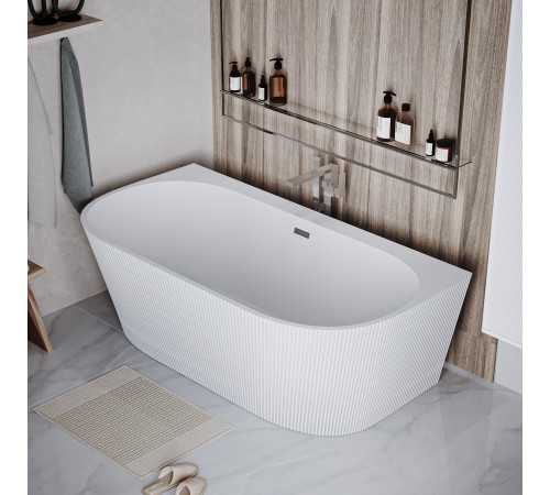 Ванна пристенная Grossman Cristal GR-17071M (170х80х58) цвет белый матовый