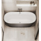 Ванна отдельностоящая Grossman Forta GR-27021MB (170х75х58) цвет черный/белый матовый