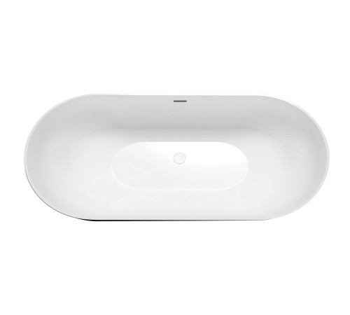 Ванна отдельностоящая Grossman Classic GR-2501MB (170х80х58) цвет черный/белый матовый