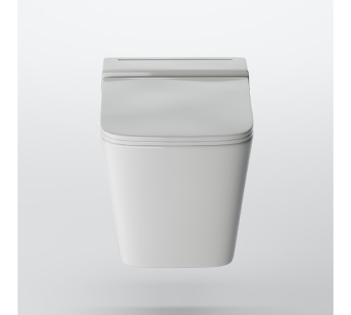 Унитаз подвесной Grossman impuls GR-5501 (590х360х385) безободковый,белый с тонкой крышкой,микролифт