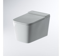 Унитаз подвесной Grossman impuls GR-5501 (590х360х385) безободковый,белый с тонкой крышкой,микролифт