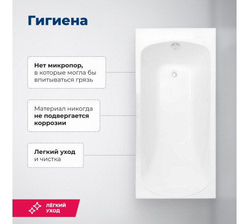 Акриловая ванна Aquanet Roma 150x70 (с каркасом)