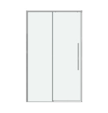 Дверь в нишу Grossman Galaxy 100.K33.01.100.10.00 (100х195) хром,стекло прозрачное,раздвижная