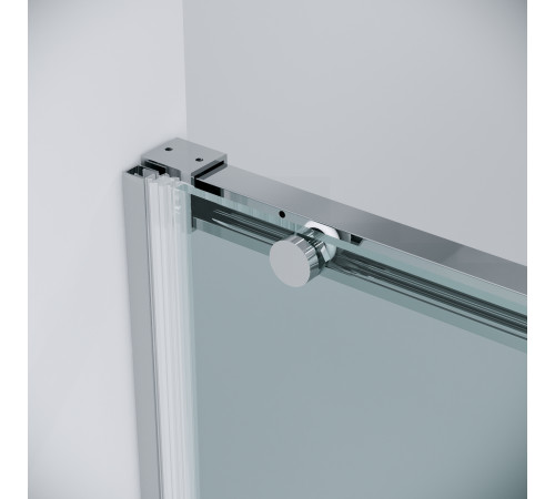 Дверь в нишу Grossman Galaxy 100.K33.01.140.10.00 (140х195) хром,стекло прозрачное,раздвижная