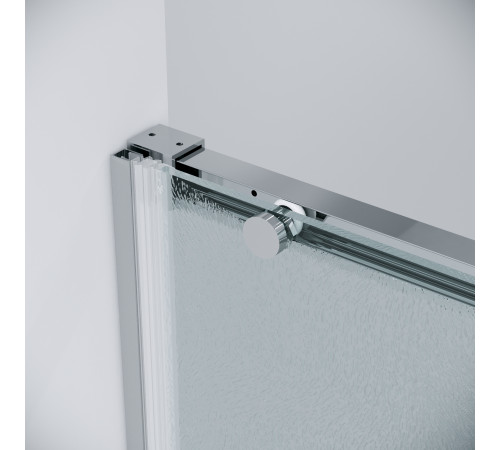 Дверь в нишу Grossman Galaxy 100.K33.01.130.10.02 (130х195) хром,стекло шиншилла,раздвижная