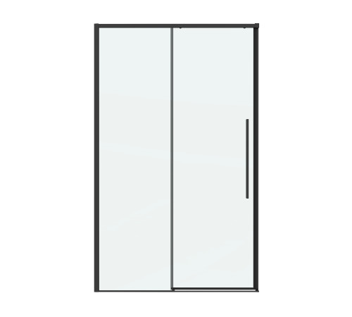 Дверь в нишу Grossman Galaxy 100.K33.01.130.21.00 (130х195) черный матовый,стекло прозрачное,раздвижная