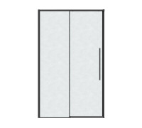 Дверь в нишу Grossman Galaxy 100.K33.01.120.21.02 (120х195) черный матовый,стекло шиншилла,раздвижная