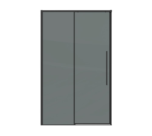 Дверь в нишу Grossman Galaxy 100.K33.01.130.21.10 (130х195) черный матовый,стекло тонированное,раздвижная