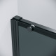 Дверь в нишу Grossman Galaxy 100.K33.01.130.21.10 (130х195) черный матовый,стекло тонированное,раздвижная