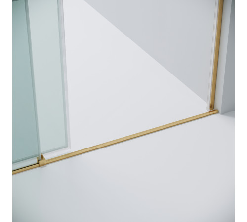 Дверь в нишу Grossman Galaxy 100.K33.01.130.32.00 (130х195) золото сатин,стекло прозрачное,раздвижная