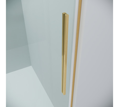 Дверь в нишу Grossman Galaxy 100.K33.01.130.32.00 (130х195) золото сатин,стекло прозрачное,раздвижная