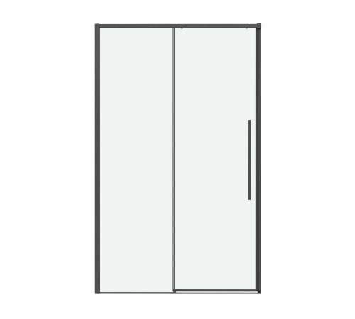 Дверь в нишу Grossman Galaxy 100.K33.01.120.42.00 (120х195) графит сатин,стекло прозрачное,раздвижная