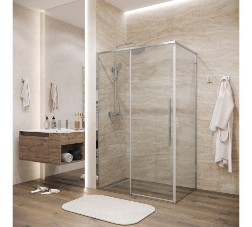 Боковая стенка Grossman Galaxy 200.K33.01.70.10.00 (70х195) хром,стекло прозрачное