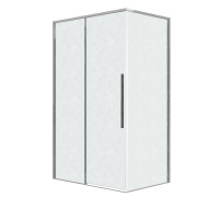 Душевое ограждение Grossman Galaxy 100.K33.01.100.10.02-200.K33.01.70.10.02 (100х70х195) раздвижная(левая),хром,стекло шиншилла