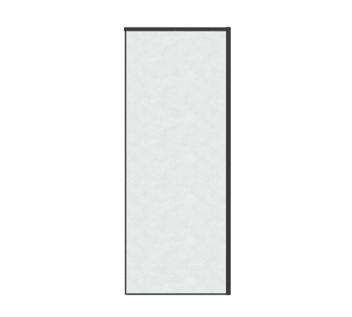 Боковая стенка Grossman Galaxy 200.K33.01.80.21.02 (80х195) черный матовый,стекло шиншилла
