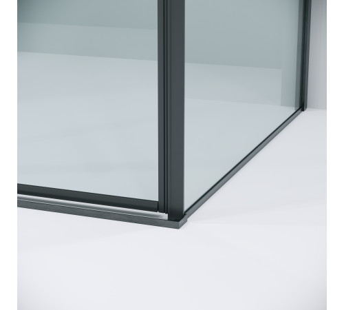 Боковая стенка Grossman Galaxy 200.K33.01.80.42.00 (80х195) графит сатин,стекло прозрачное