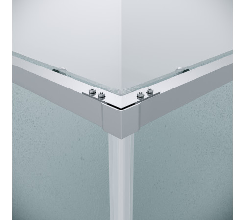 1/2 душевого ограждения Grossman Galaxy 1/2.K33.01.10L.10.02 (100*195) хром, стекло шиншилла