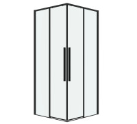 Душевое ограждение Grossman Galaxy 1/2.K33.01.70.21.00-1/2.K33.01.70.21.00 (70х70х195) раздвижная,черный матовый,стекло прозрачное