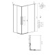 1/2 душевого ограждения Grossman Galaxy 1/2.K33.01.10L.21.02 (100*195) черный матовый, стекло шиншилла