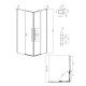 1/2 душевого ограждения Grossman Galaxy 1/2.K33.01.11.21.02 (110х195) правая,черный матовый,стекло шиншилла
